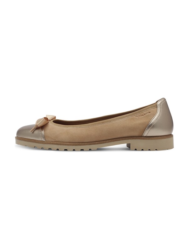 Tamaris Ballerina In Beige Scuro