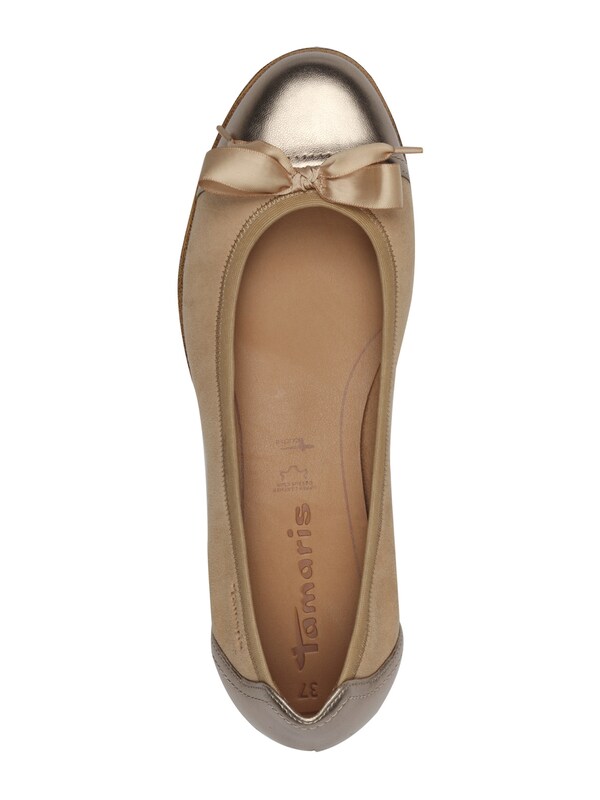 Tamaris Ballerina In Beige Scuro