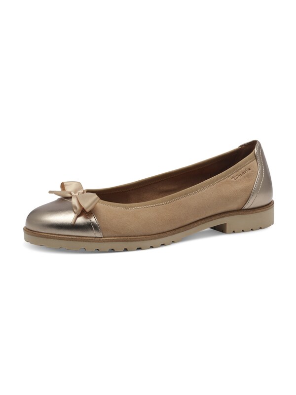 Tamaris Ballerina in Beige Scuro