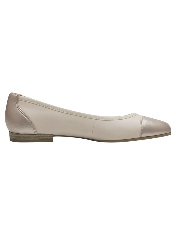 Tamaris Ballerina In Crema Beige Scuro