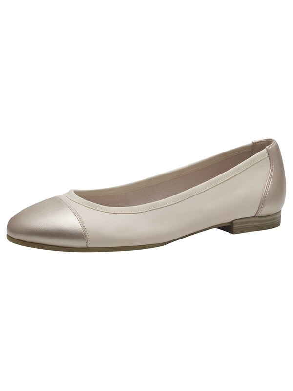 Tamaris Ballerina in Crema Beige Scuro