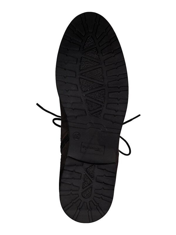 Tamaris Stivaletto Stringato In Marrone Scuro