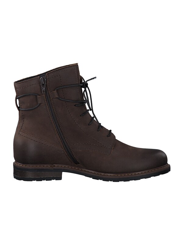 Tamaris Stivaletto Stringato In Marrone Scuro