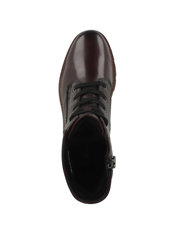 Tamaris Stivaletto Stringato In Marrone Scuro