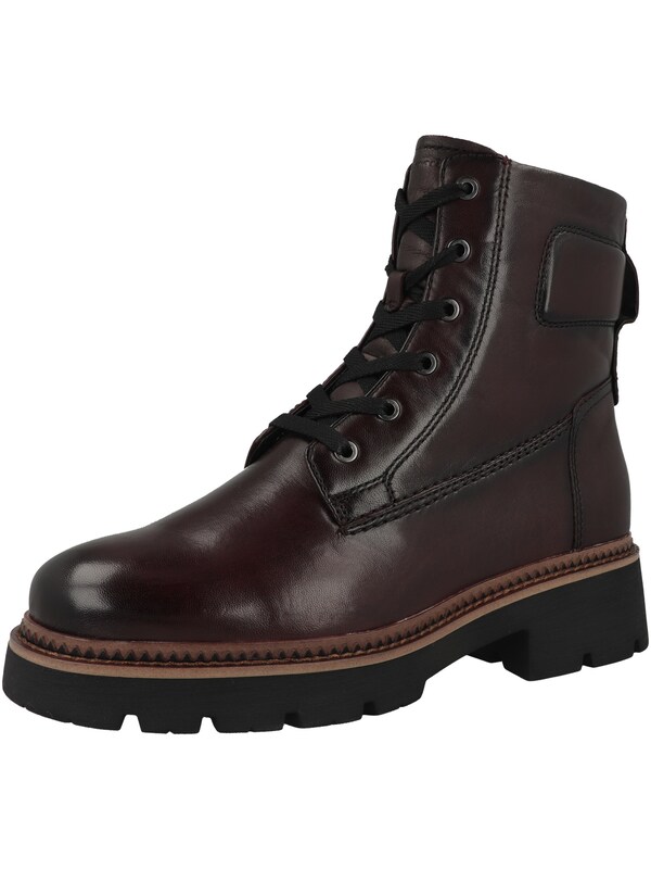 Tamaris Stivaletto stringato in Marrone Scuro