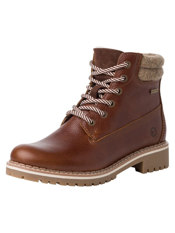 Tamaris Stivaletto stringato in Marrone