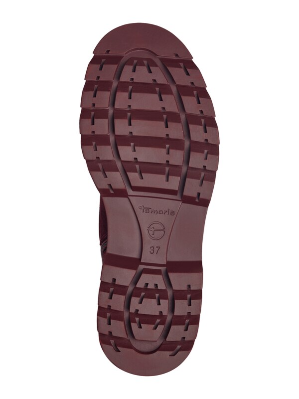 Tamaris Stivaletto Stringato In Rosso Vino