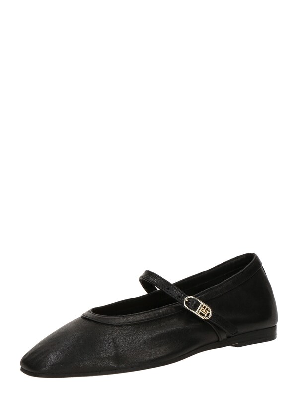 TOMMY HILFIGER Ballerina con cinturino in Nero
