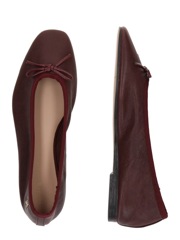 TOMMY HILFIGER Ballerina In Bordeaux
