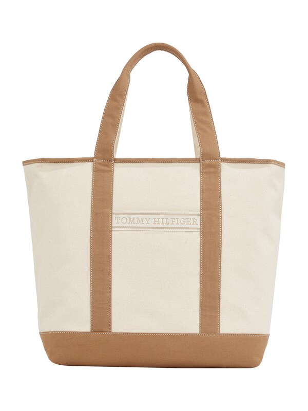 TOMMY HILFIGER Borsa da spiaggia in Beige Beige Scuro