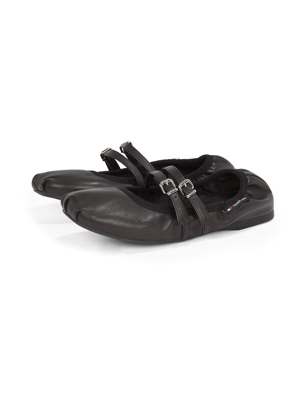 Tommy Jeans Ballerina Con Cinturino In Nero
