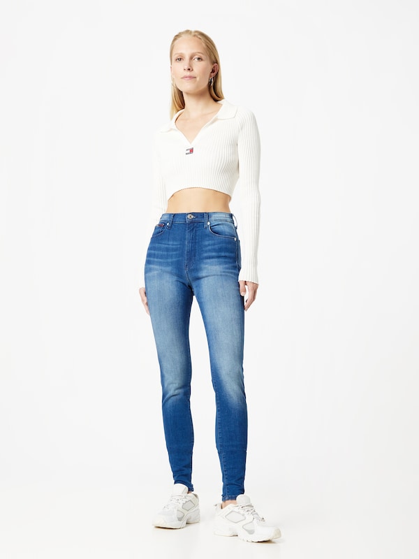 Tommy Jeans Skinny Jeans 'Sylvia' In Blu Denim