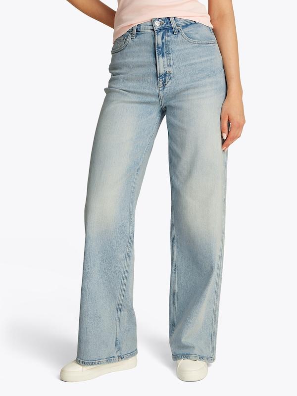Tommy Jeans Wide Leg Jeans 'Claire' In Blu Denim