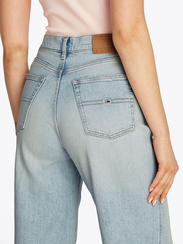 Tommy Jeans Wide Leg Jeans 'Claire' In Blu Denim