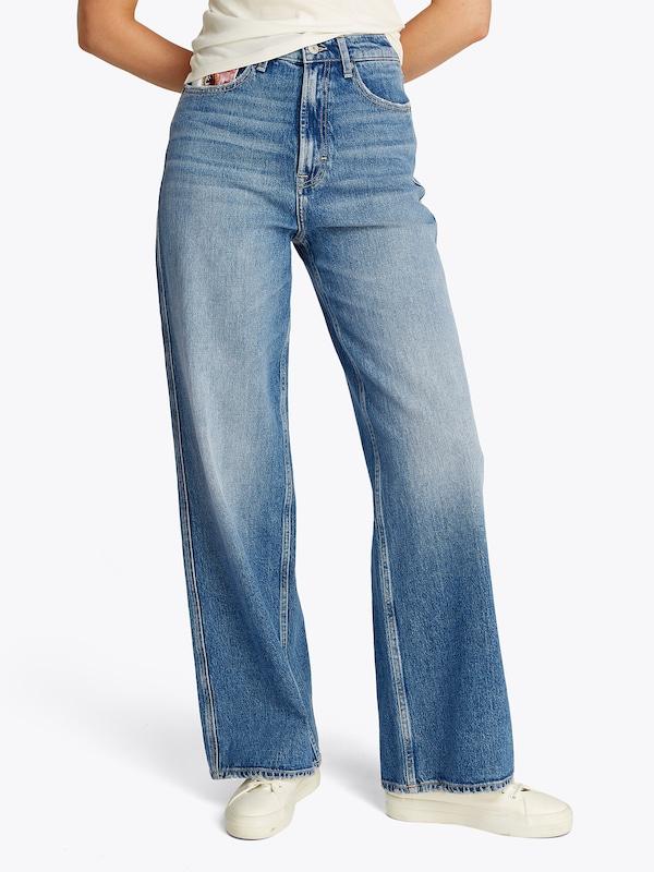 Tommy Jeans Wide Leg Jeans 'CLAIRE' In Blu Denim