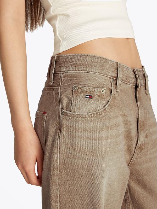 Tommy Jeans Wide Leg Jeans 'MIA' In Beige Scuro