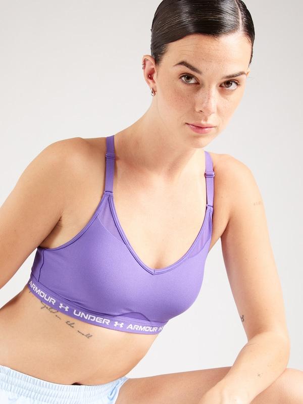 UNDER ARMOUR Bustino Reggiseno Sportivo In Lilla Chiaro