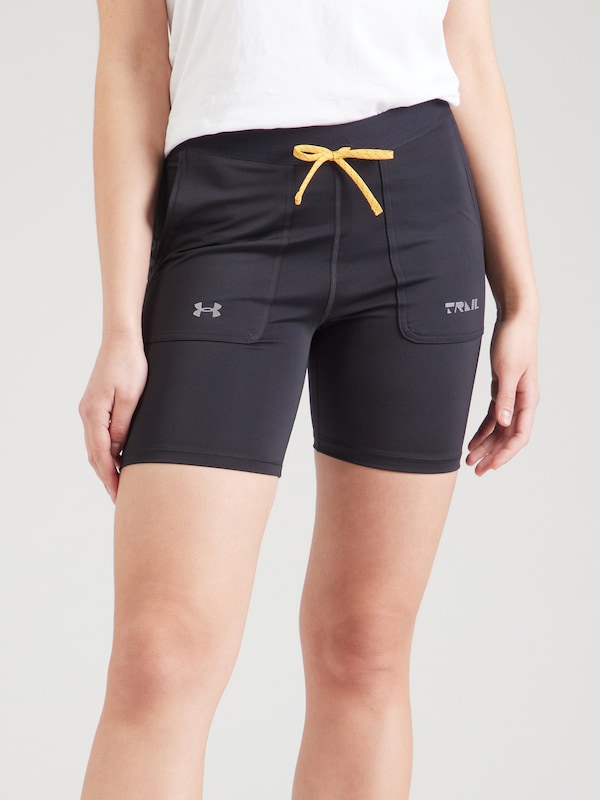 UNDER ARMOUR Skinny Pantaloni Sportivi 'Trail Run' In Nero