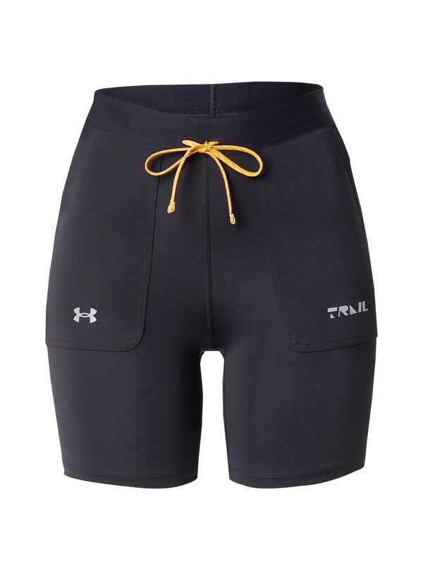 UNDER ARMOUR Skinny Pantaloni sportivi 'Trail Run' in Nero