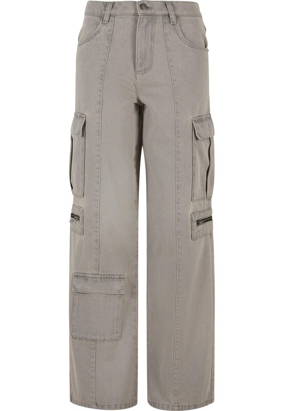 Urban Classics Loosefit Jeans cargo in Grigio