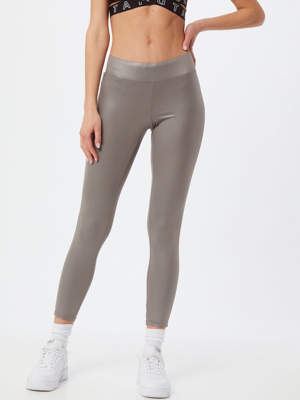 Urban Classics Skinny Leggings In Grigio Argento