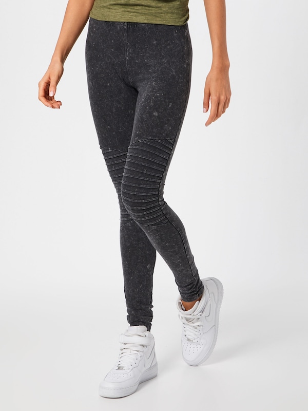 Urban Classics Skinny Leggings In Grigio Scuro
