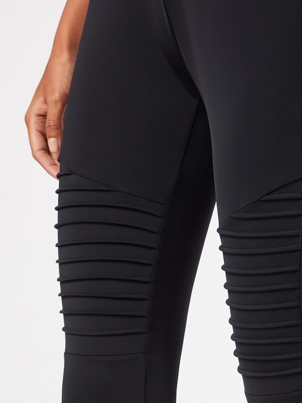 Urban Classics Skinny Leggings In Nero