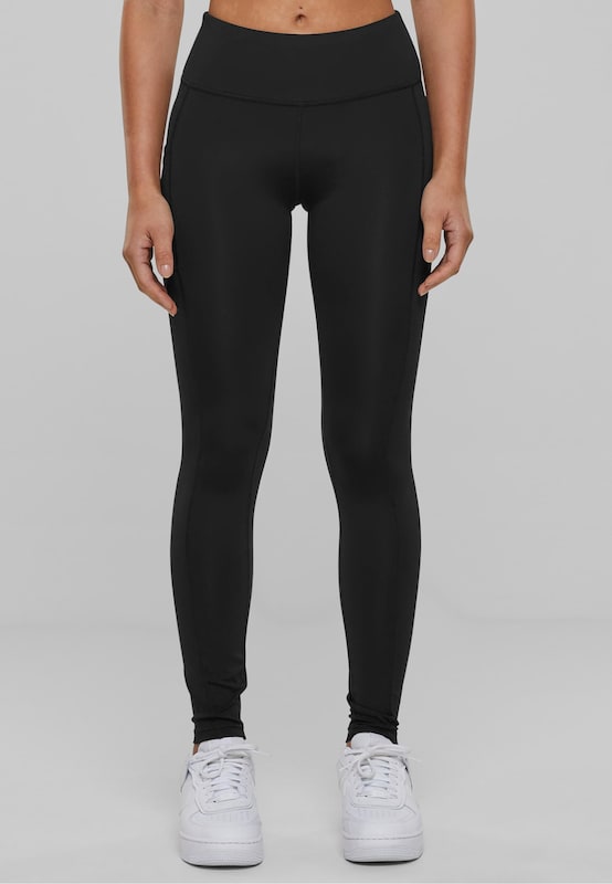 Urban Classics Skinny Leggings In Nero