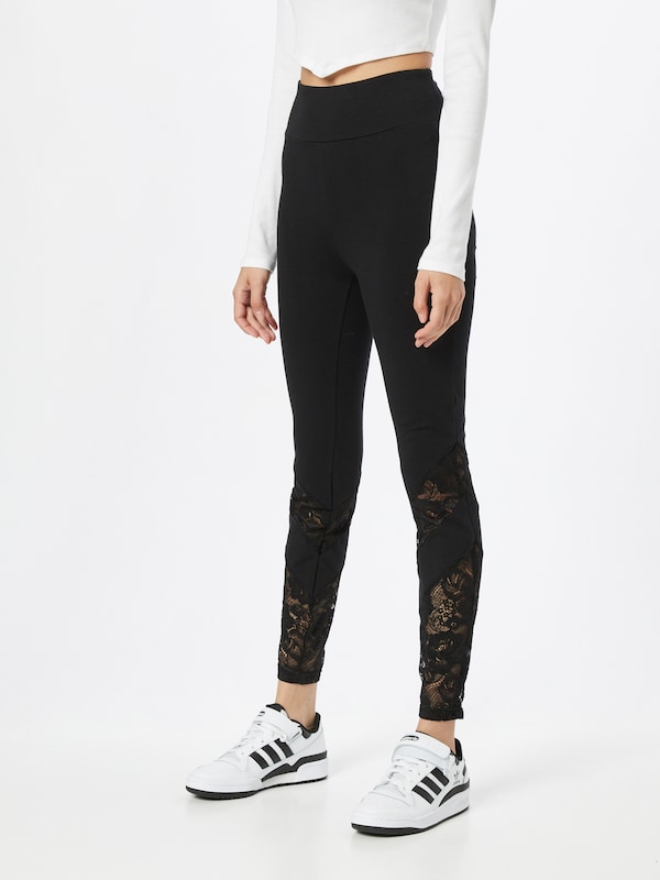 Urban Classics Skinny Leggings In Nero