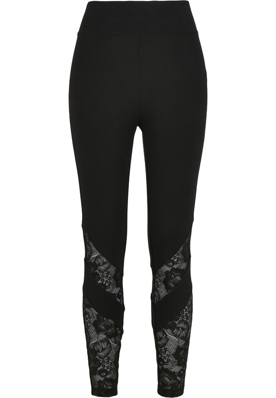 Urban Classics Skinny Leggings In Nero