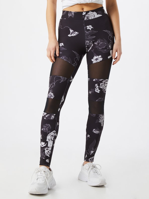 Urban Classics Skinny Leggings In Nero