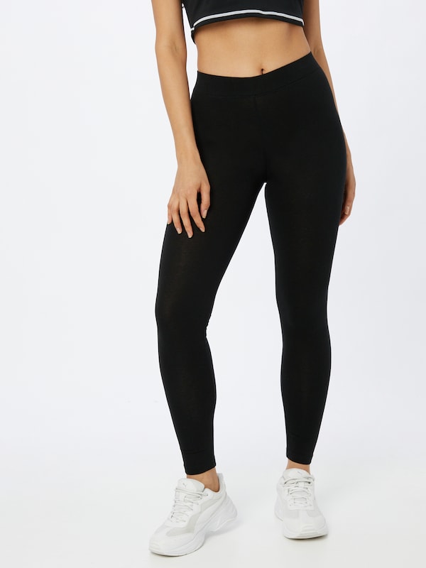 Urban Classics Skinny Leggings In Nero
