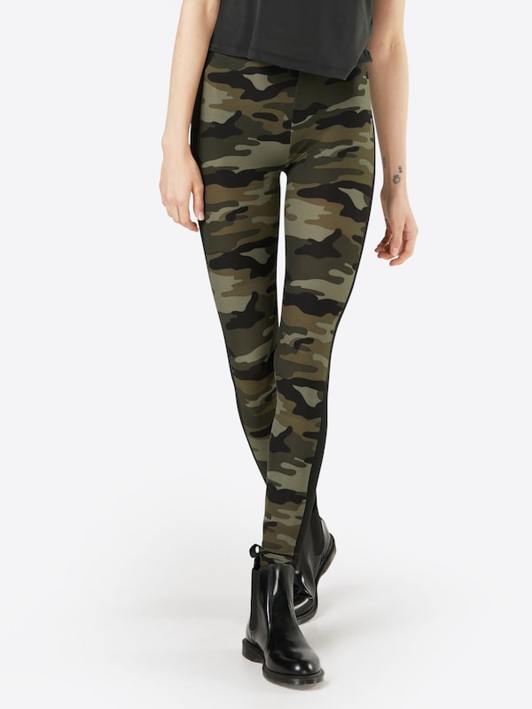 Urban Classics Skinny Leggings In Verde