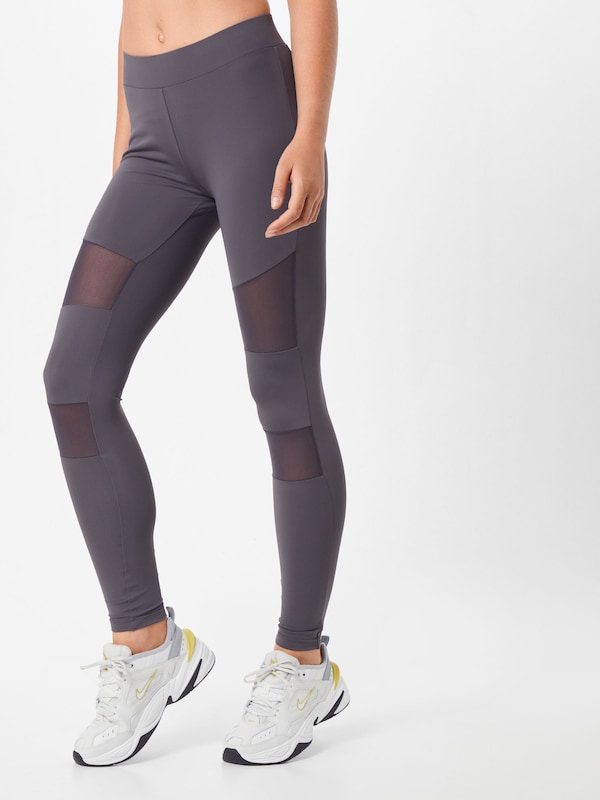 Urban Classics Skinny Leggings 'Tech Mech' In Grigio