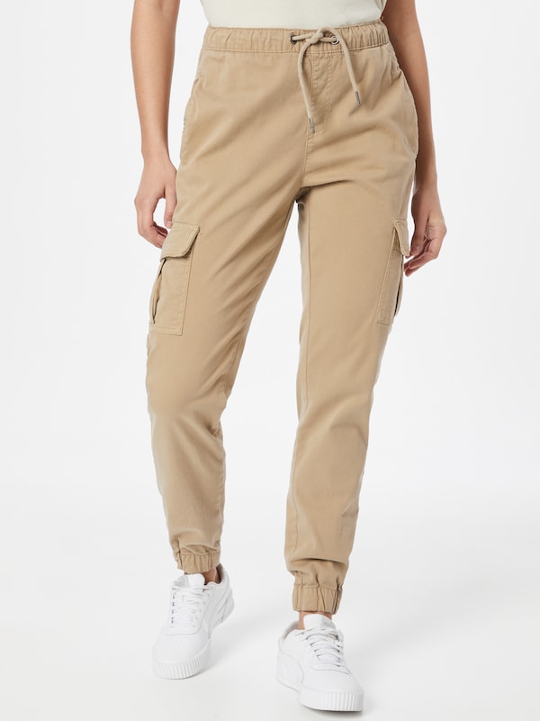 Urban Classics Tapered Pantaloni Cargo In Beige