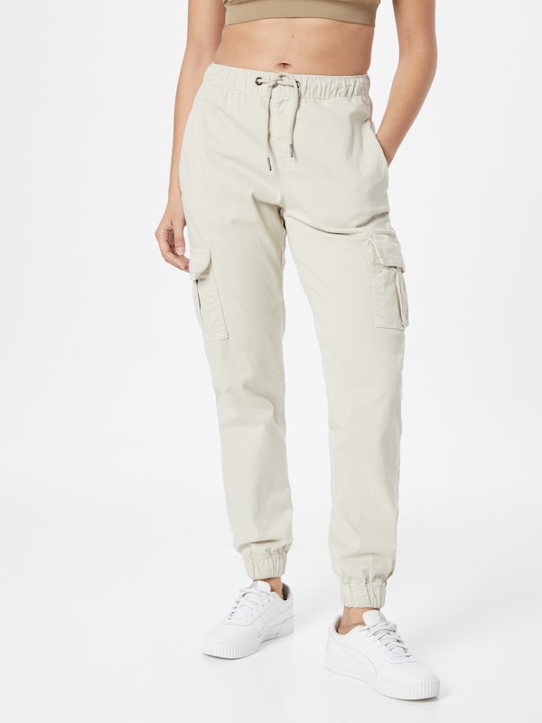Urban Classics Tapered Pantaloni Cargo In Beige