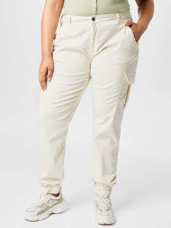 Urban Classics Tapered Pantaloni Cargo In Bianco
