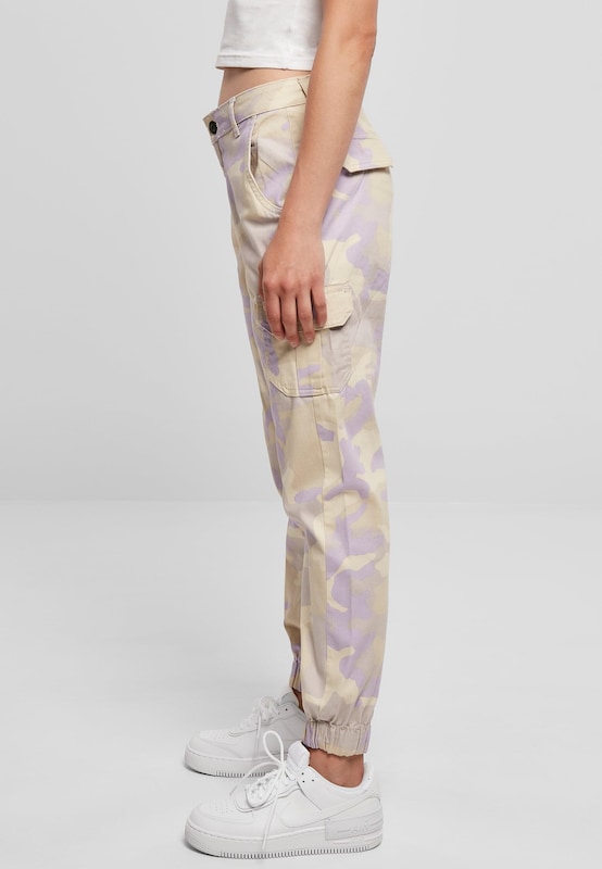 Urban Classics Tapered Pantaloni cargo in Lavanda