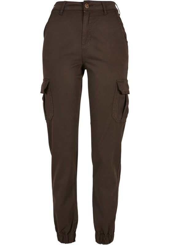 Urban Classics Tapered Pantaloni cargo in Marrone Scuro