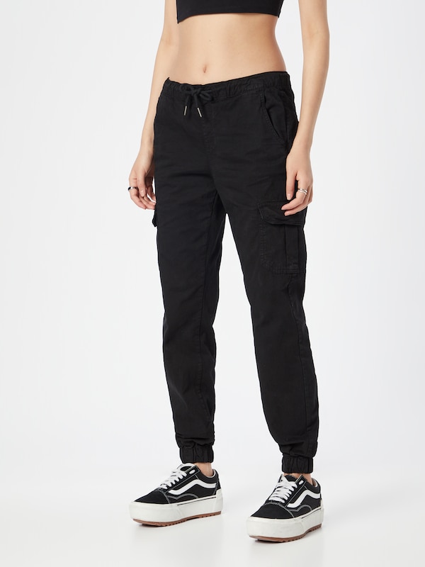 Urban Classics Tapered Pantaloni Cargo In Nero