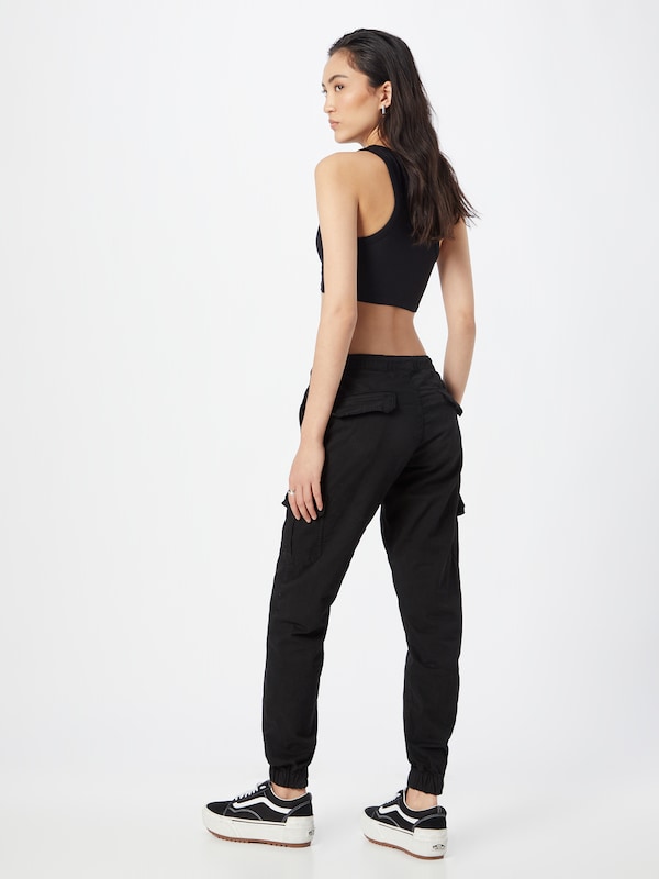 Urban Classics Tapered Pantaloni Cargo In Nero