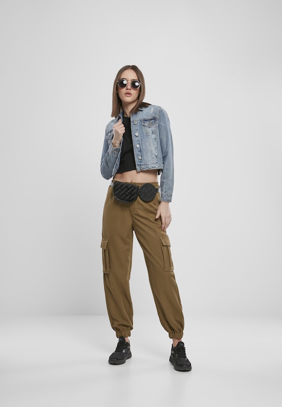 Urban Classics Tapered Pantaloni Cargo In Oliva