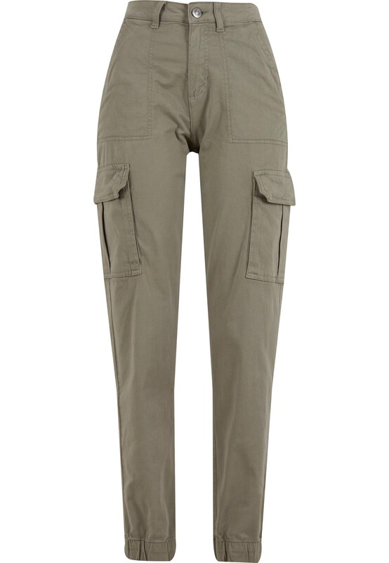 Urban Classics Tapered Pantaloni cargo in Oliva