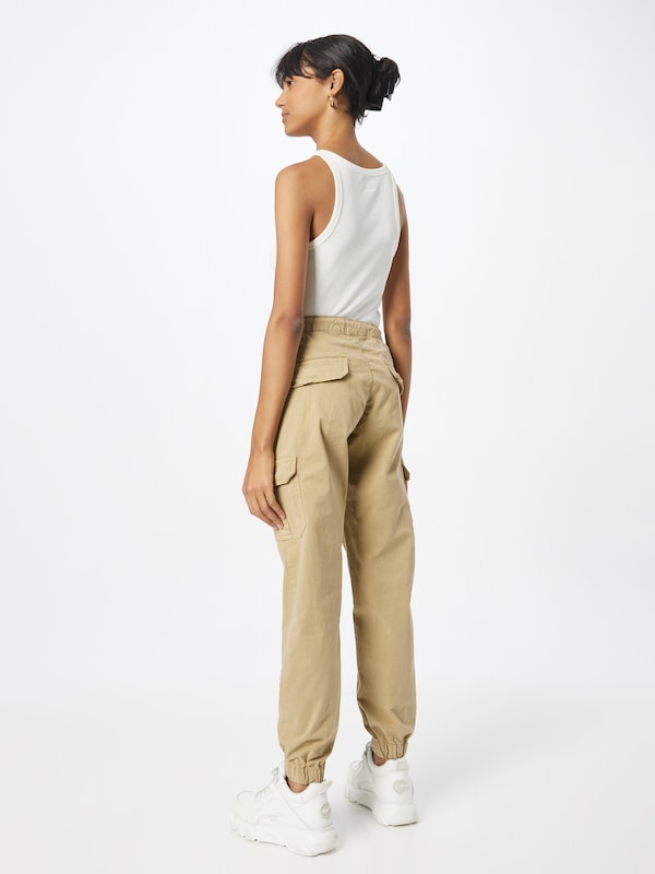 Urban Classics Tapered Pantaloni Cargo In Sabbia