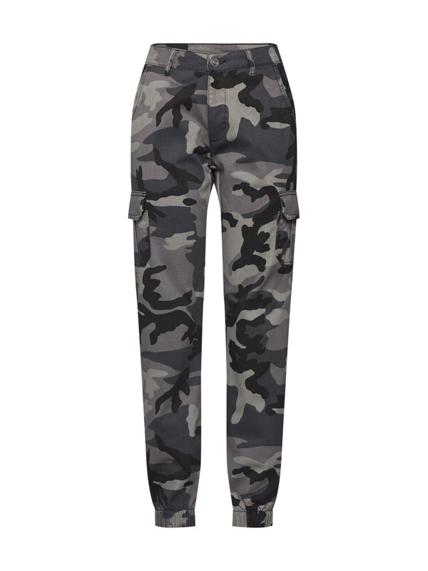Urban Classics Tapered Pantaloni cargo in Talpa Grigio Scuro
