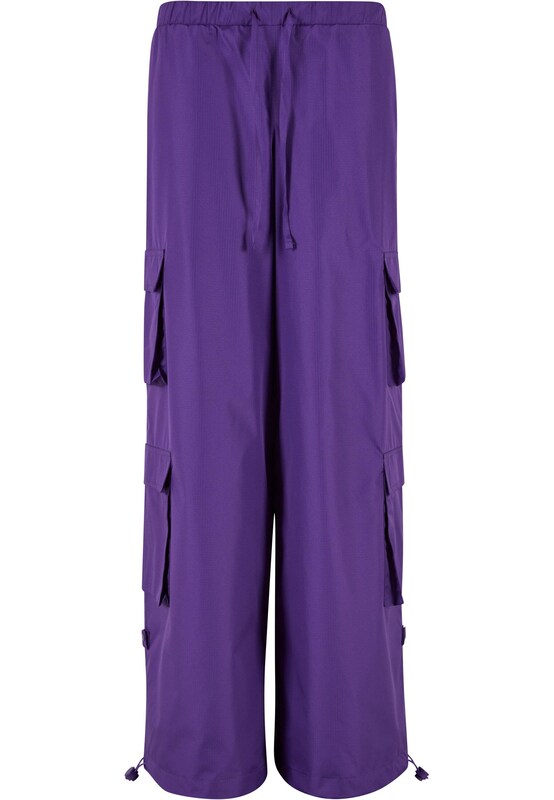 Urban Classics Wide leg Pantaloni cargo in Lilla