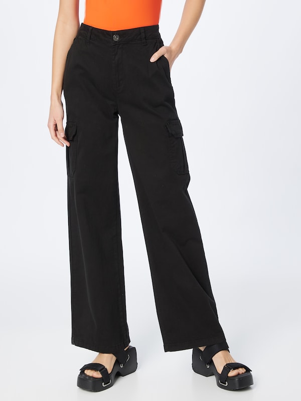 Urban Classics Wide Leg Pantaloni Cargo In Nero