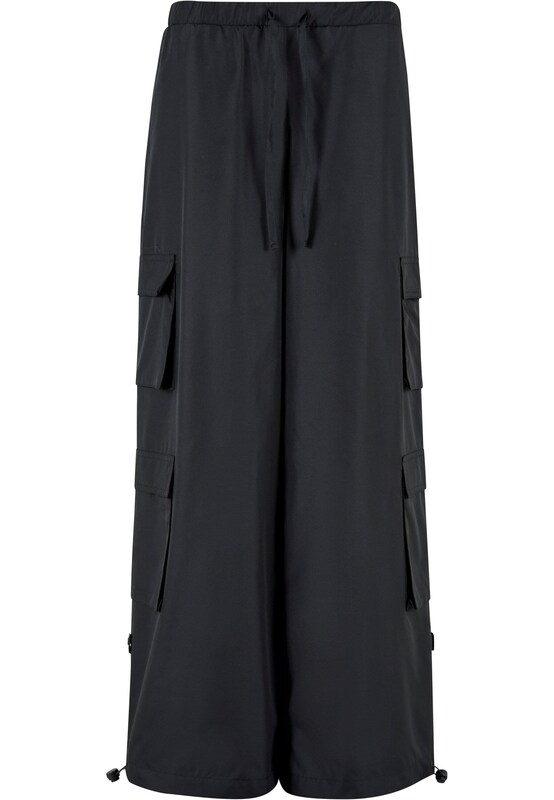 Urban Classics Wide leg Pantaloni cargo in Nero
