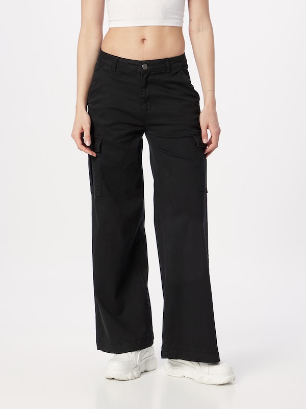 Urban Classics Wide Leg Pantaloni Cargo In Nero