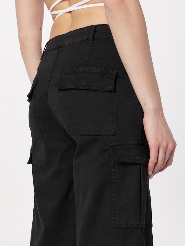 Urban Classics Wide Leg Pantaloni Cargo In Nero